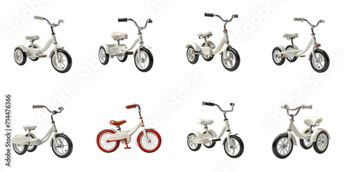 set collection 3 wheel bicycle Artificial Intelligence Generative