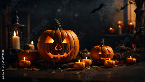 halloween pumpkin and background