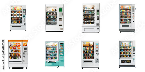 set collection vending machine Artificial Intelligence Generative photo