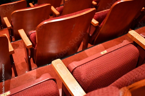 Restored classical theater seating. photo