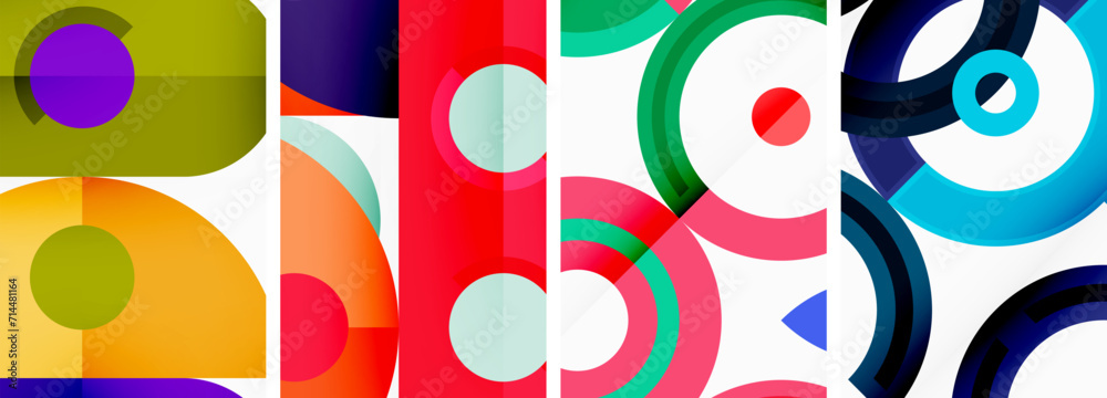 Round geometric elements and circles in background design for wallpaper, business card, cover, poster, banner, brochure, header, website Round geometric elements and circles in background design for wallpaper, business card, cover, poster, banner, brochure, header, website