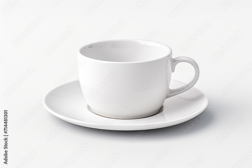 White coffee cup isolated on white background. White coffee cup isolated on white background.