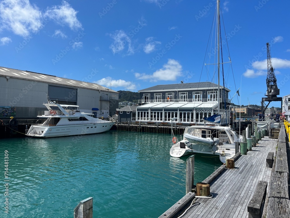 Fototapeta premium Wellington Waterfront, North Island of New Zealand