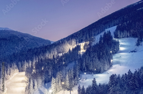Winter mountain Bjelasnica landscape photo
