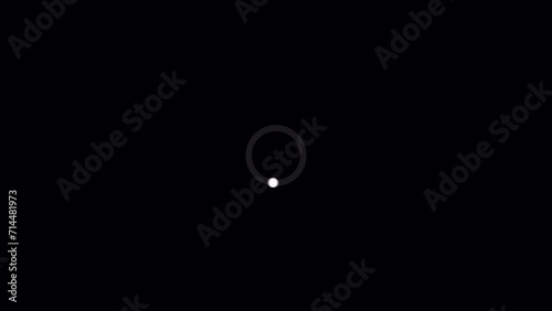 Loading Circle Animation, Animation of a loading spinning load wheel, Waiting for download, Buffering circle loading animation on a black background with alpha channel photo