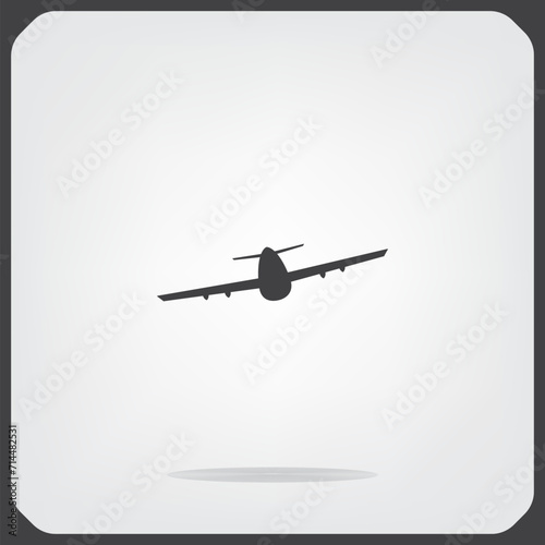 Airplane, safe flights, vector illustration on a light background. Eps 10.