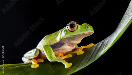 Frog Standing on a Leaf