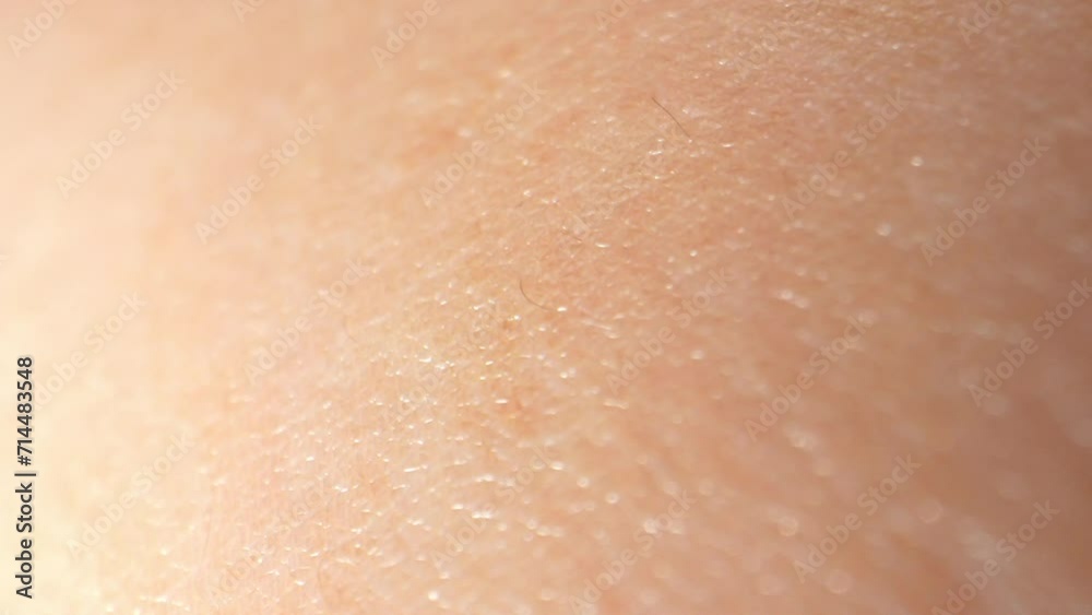 Zooming in, the arm's surface transforms into a mesmerizing mosaic of pores, lines, and textures, showcasing its natural beauty. 4K.
Zooming in, the arm's surface transforms into a mesmerizing mosaic of pores, lines, and textures, showcasing its natural beauty. 4K.