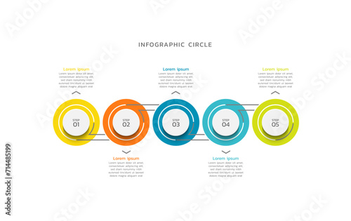 Infographics business colorful elements design