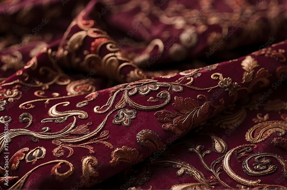 red silk fabric background red silk fabric background