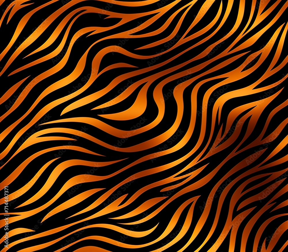 Tiger Stripes, Fabric Pattern, Seamless Pattern. Tiger Stripes, Fabric Pattern, Seamless Pattern.