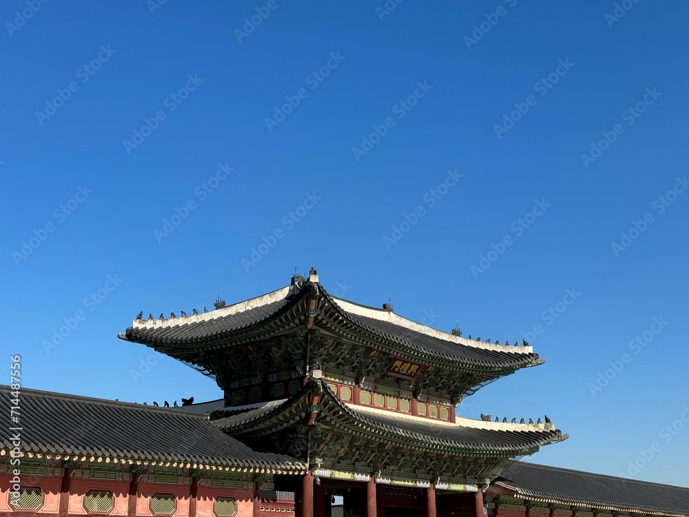 Korea traditional gyeongbokgung palace