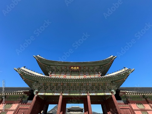 Korea traditional gyeongbokgung palace