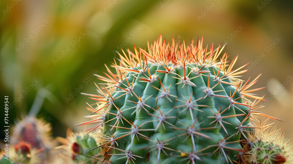 Vibrant cactus with sharp spines. Vibrant cactus with sharp spines.