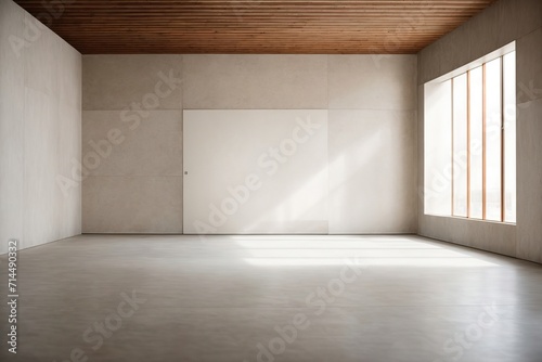  Modern empty room and wall texture background frame mockup © SR Production