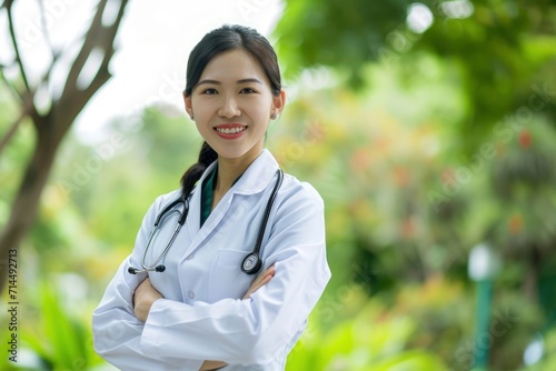 Photo of a smiling doctor