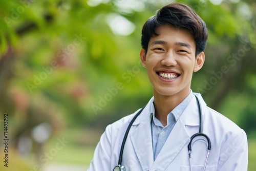 Photo of a smiling doctor