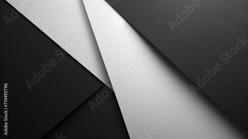 Black and White banner background. PowerPoint and Business background.