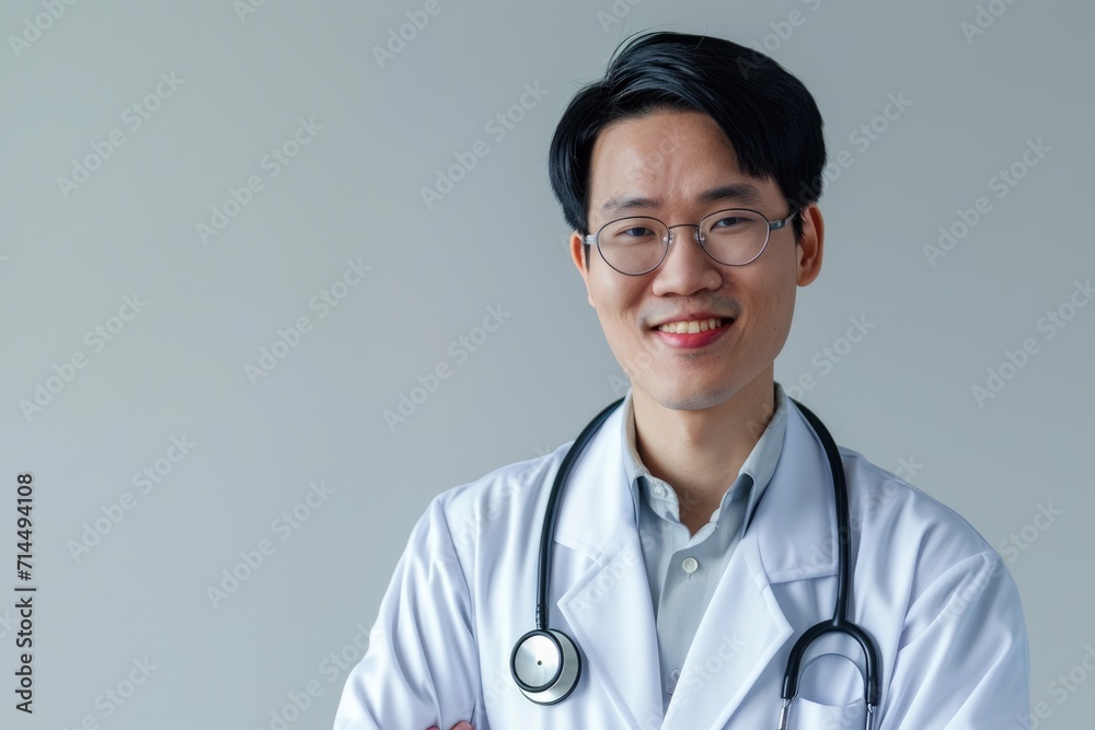 Photo of a smiling doctor Photo of a smiling doctor