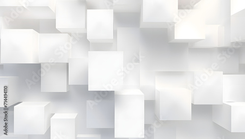 Abstract white geometric background.