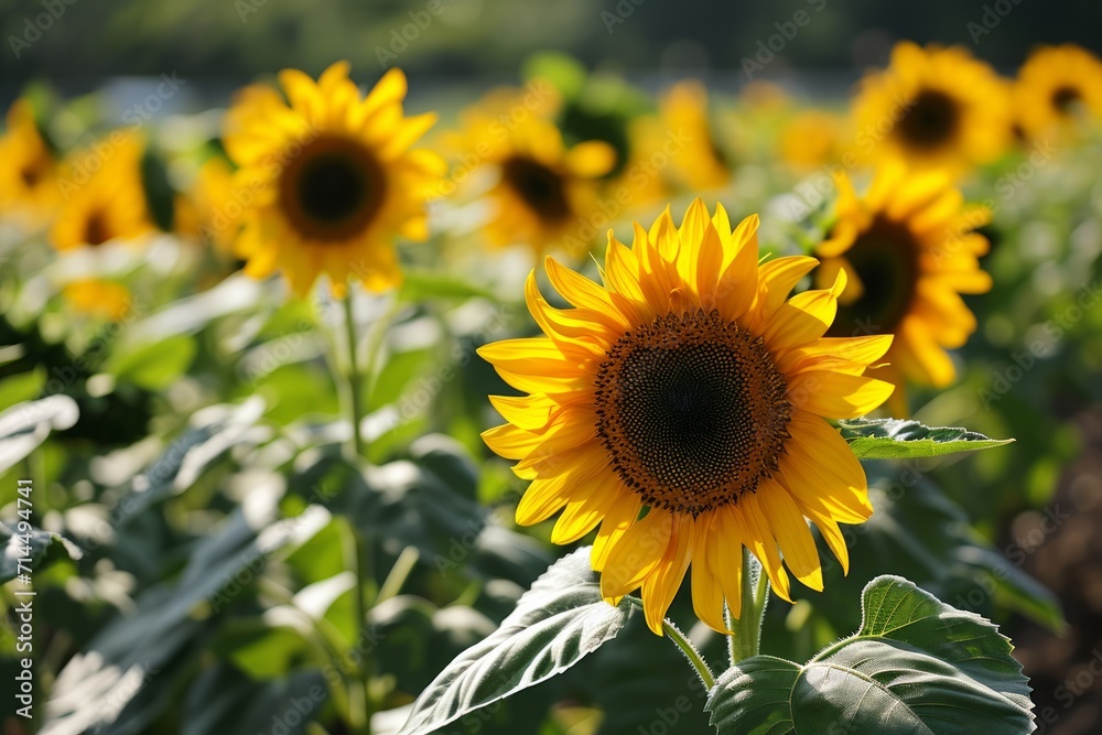 A field of sunflowers