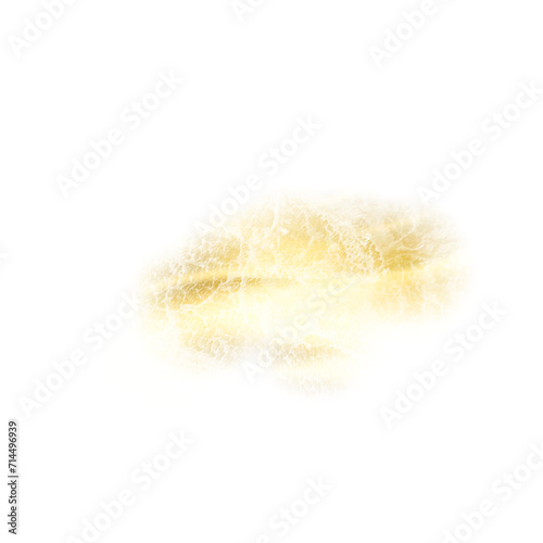 Gold light effect, cast, light transition, gold frame, line art, light leak. Glowing gold flare PNG stock image isolated on transparent background for design