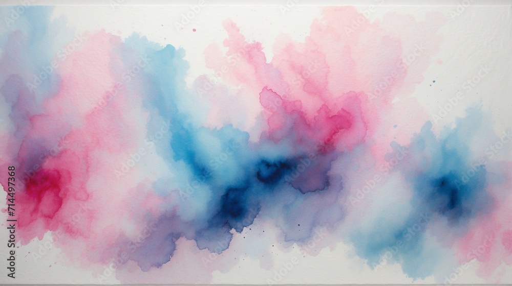 Abstract Color Clouds, Watercolor Smoke, Modern Artistic Style, Creativity Concept, for Contemporary Art Pieces