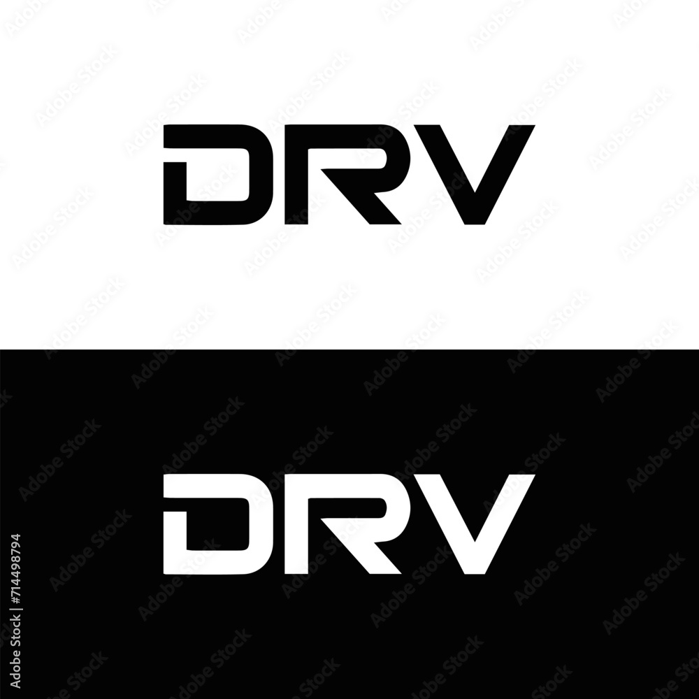 DRV logo. D R V design. White DRV letter. DRV, D R V letter logo design. Initial letter DRV linked circle uppercase monogram logo. D R V letter logo vector design. DRV letter logo design five style.