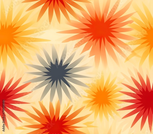 Sunburst  Fabric Pattern  Seamless Pattern.