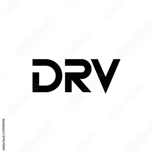 DRV logo. D R V design. White DRV letter. DRV, D R V letter logo design. Initial letter DRV linked circle uppercase monogram logo. D R V letter logo vector design. DRV letter logo design five style. © MdRakibul
