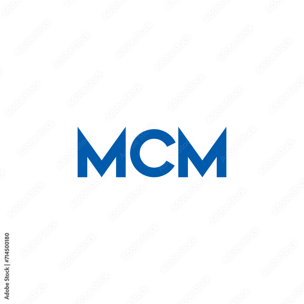 MCM logo. M C M design. White MCM letter. MCM, M C M letter logo design. Initial letter MCM linked circle uppercase monogram logo. M C M letter logo vector design. MCM letter logo design five style.