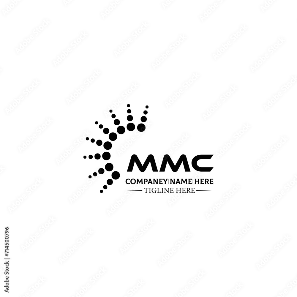 MMC logo. M M C design. White MMC letter. MMC, M M C letter logo design. Initial letter MMC linked circle uppercase monogram logo. M M C letter logo vector design. MMC letter logo design five style.