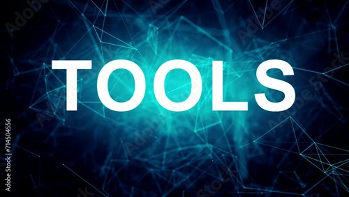 Animated futuristic texts about Plumbing Tools, plumbing and tools services
