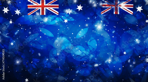 Australia flag of silk and world map-3D illustration