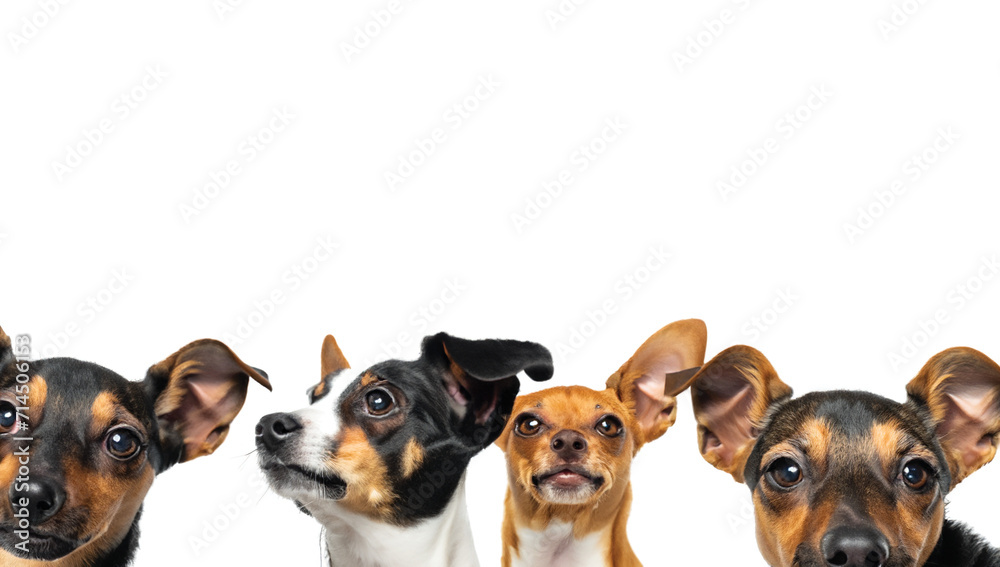 Dogs Isolated on White Background Dogs Isolated on White Background