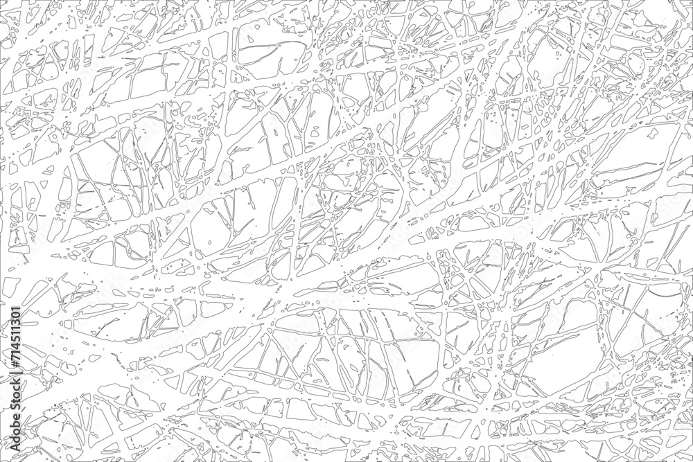 branch vector, Broken tiles mosaic pattern. texture interior background line art. set of graphics elements drawing for architecture and landscape design. cad material - obrazy, fototapety, plakaty 