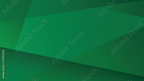 Modern green abstract background with geometric shapes. Abstract green gradient background. Vector illustration
