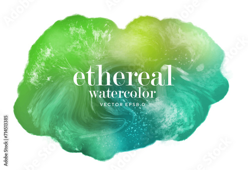  abstract colorful green stain . eps 8