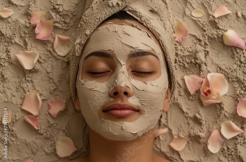 looking beautiful over some clay mask