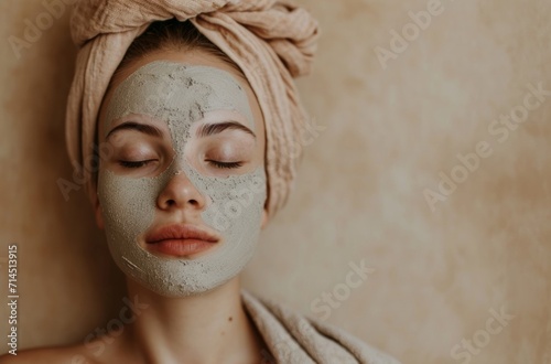 looking beautiful over some clay mask