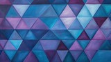 A grid of triangles in shades of blue and purple