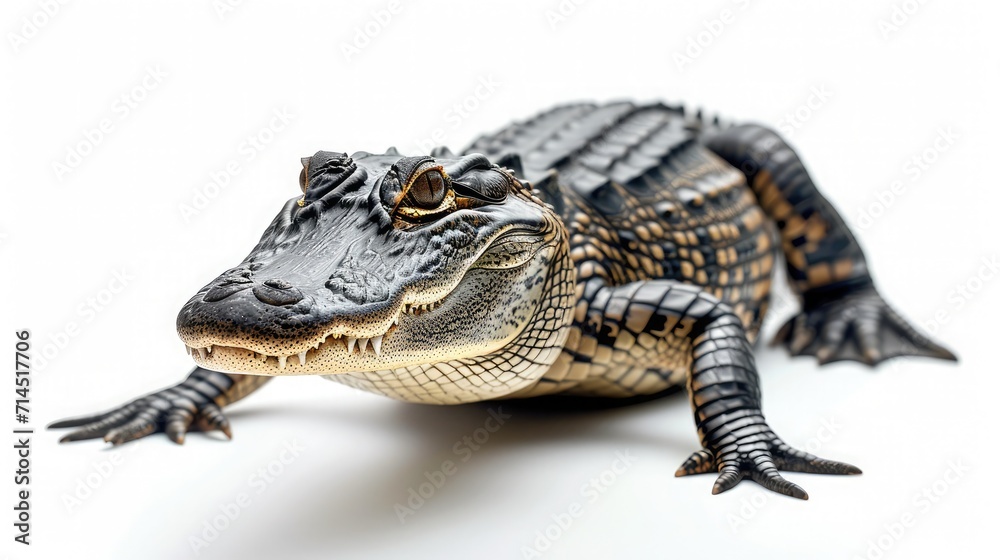 alligator on isolated white background. alligator on isolated white background.