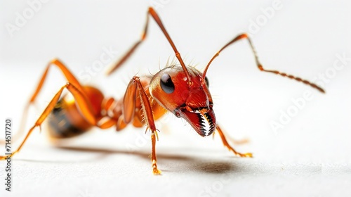 ant on isolated white background. © buraratn