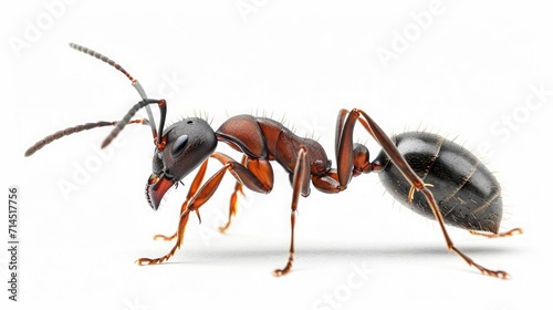 ant on isolated white background.