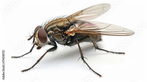 fly on isolated white background.