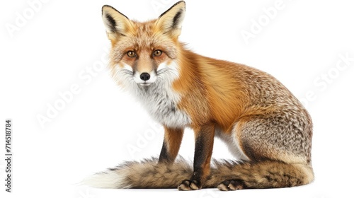 Wallpaper Mural fox on isolated white background. Torontodigital.ca