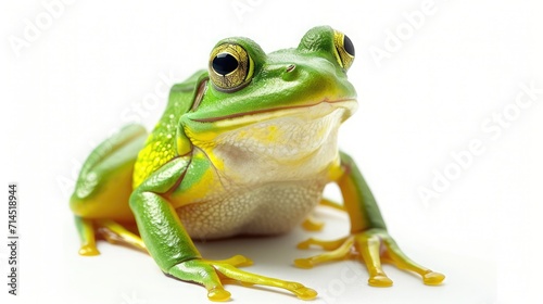 frog on isolated white background. © buraratn