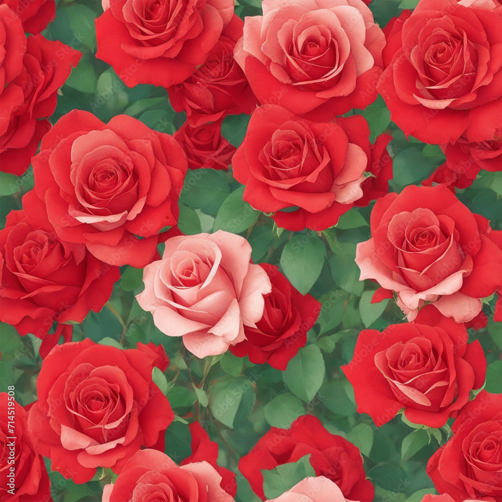 seamless pattern red rose Valentine's Day, important person. seamless pattern red rose Valentine's Day, important person.