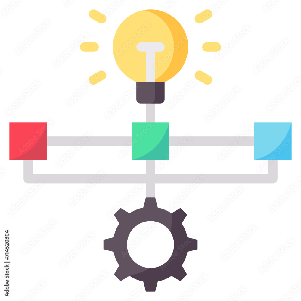 workflow flat vector icon workflow flat vector icon