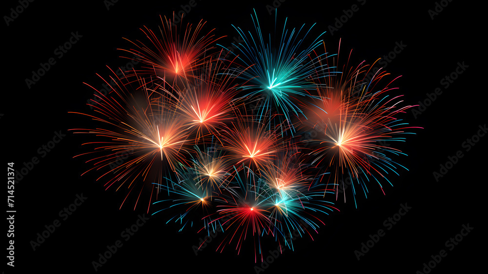 Holiday Fireworks: Night Lights Joy, created by AI Holiday Fireworks: Night Lights Joy, created by AI